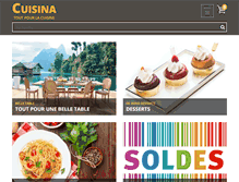 Tablet Screenshot of cuisina.ca